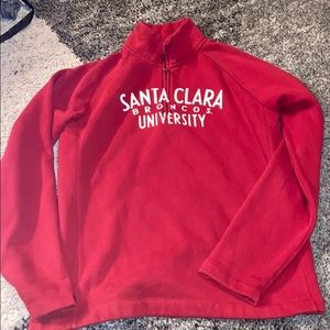santa clara broncos half zip! gender neutral
